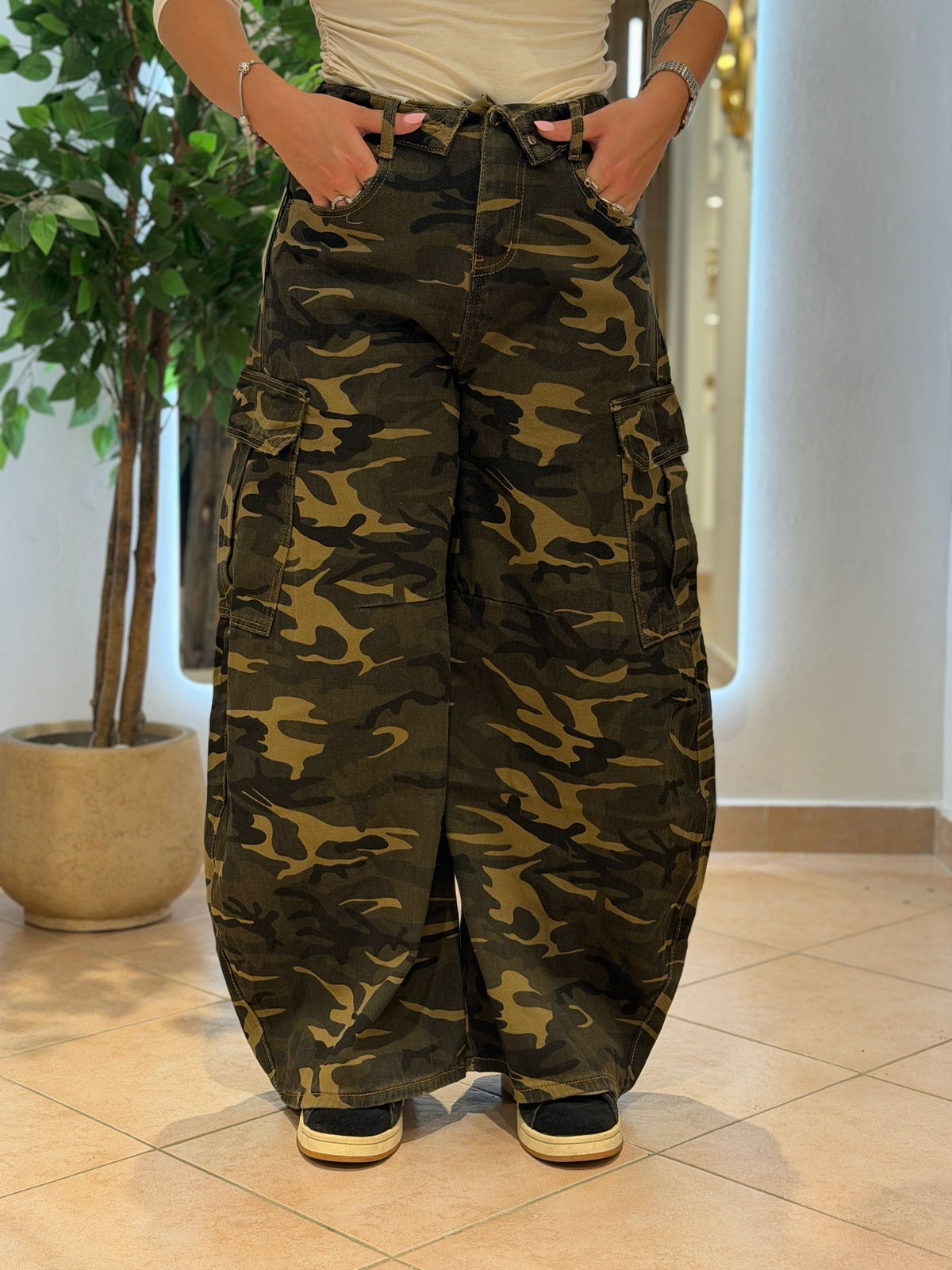 Jeans cargo military