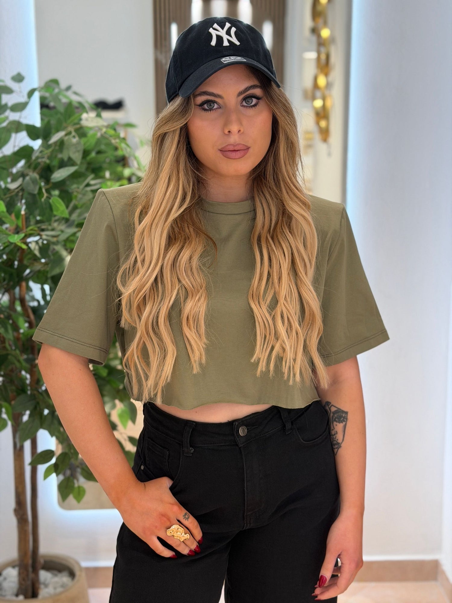 T-Shirt basic crop JW