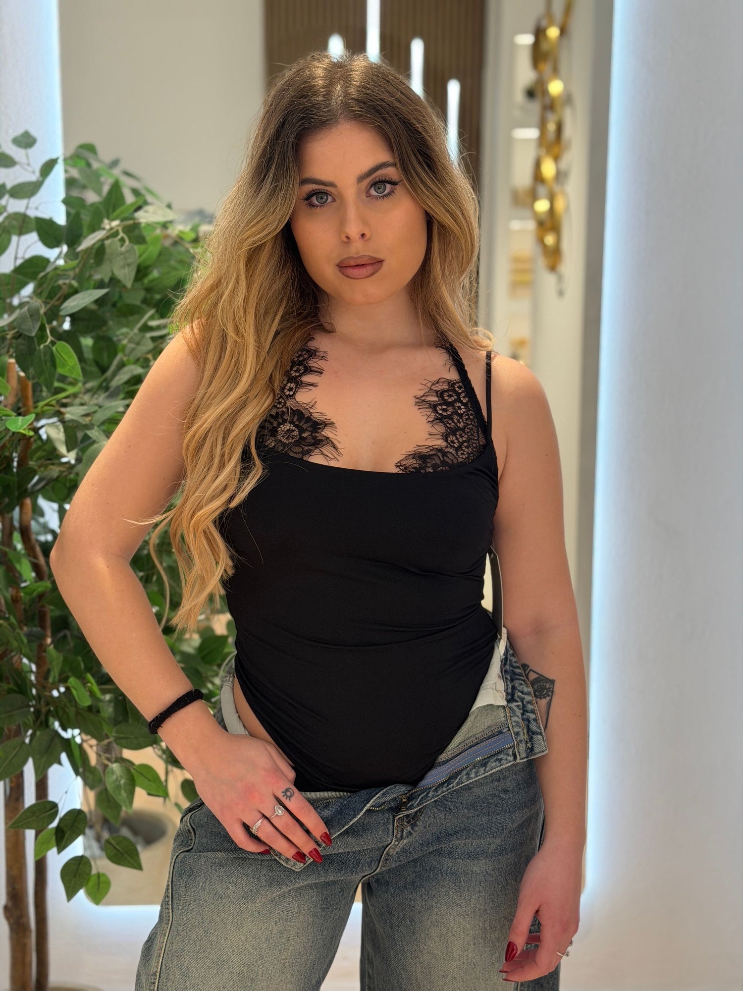 Body con pizzo